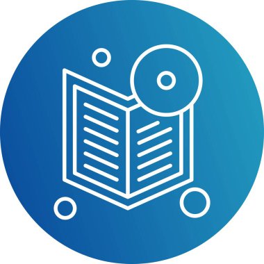 kitap simgesi vektör illüstrasyonu