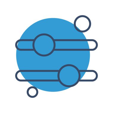 Eşitleyici Simgesinin vektör illüstrasyonu