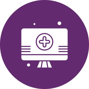  vektör lcd simgesi illüstrasyonu