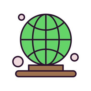 vektör Dünya simgesi illüstrasyonu