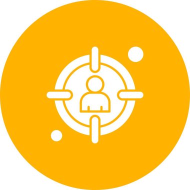 vektör hedef simgesi illüstrasyonu