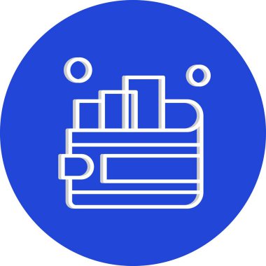 cüzdan ikonu vektör illüstrasyonu