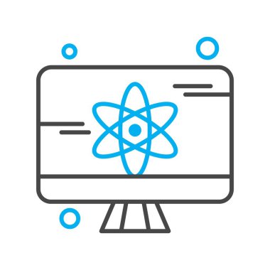 vektör lcd simgesi illüstrasyonu