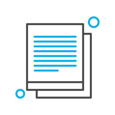 Vektör belgesi Simge illüstrasyonu