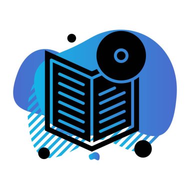 kitap simgesi vektör illüstrasyonu