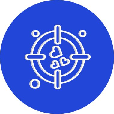 vektör hedef simgesi illüstrasyonu