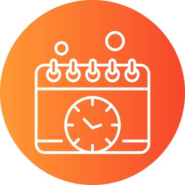 vektör Takvimi Simgesi illüstrasyonu