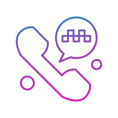 Vektör telefon simgesi illüstrasyonu