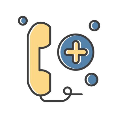 Vektör telefon simgesi illüstrasyonu