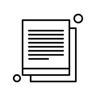 Vektör belgesi Simge illüstrasyonu