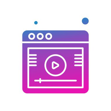 vektör ana hatları web sitesi simgesi 