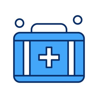 Evrak çantası simgesinin vektör illüstrasyonu