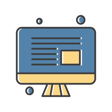  vektör lcd simgesi illüstrasyonu