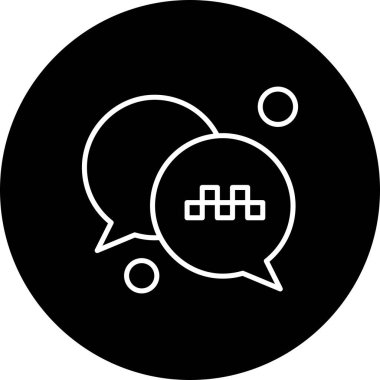  Vektör sohbet simgesi illüstrasyonu