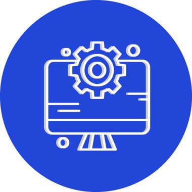  vektör lcd simgesi illüstrasyonu