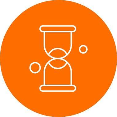 vektör kum saati simgesi illüstrasyonu