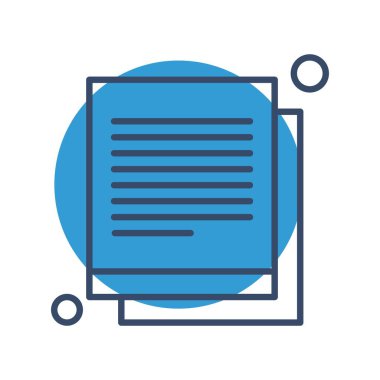 Vektör belgesi Simge illüstrasyonu