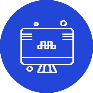  vektör lcd simgesi illüstrasyonu