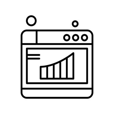 tarayıcı simgesi vektör illüstrasyonu