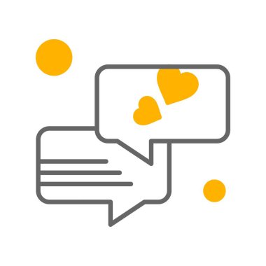  Vektör sohbet simgesi illüstrasyonu