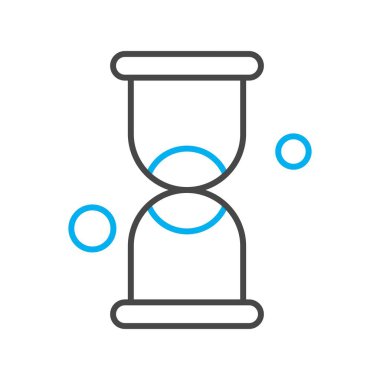 vektör kum saati simgesi illüstrasyonu