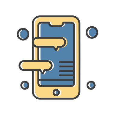  Vektör Mobil simge illüstrasyonu