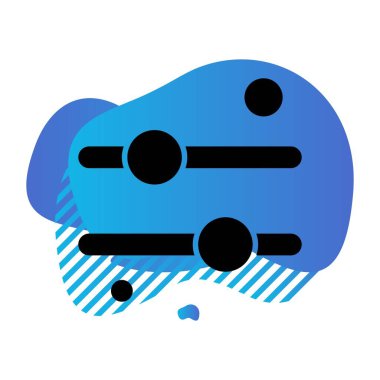 Eşitleyici Simgesinin vektör illüstrasyonu