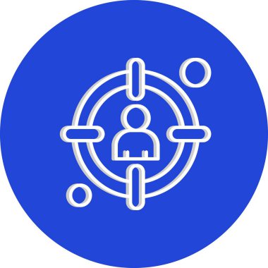 vektör hedef simgesi illüstrasyonu