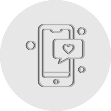 Vektör Mobil simge illüstrasyonu