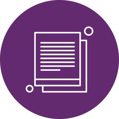 Vektör belgesi Simge illüstrasyonu