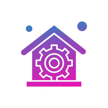  Ev simgesinin vektör illüstrasyonu