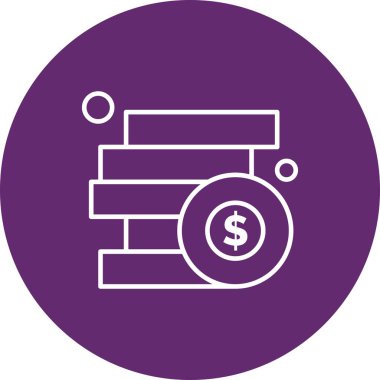 vektör sikkeleri Simge illüstrasyonu