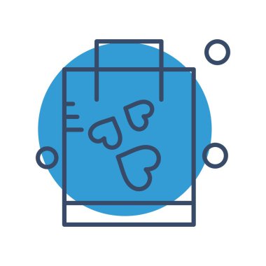 çanta simgesi vektör illüstrasyonu