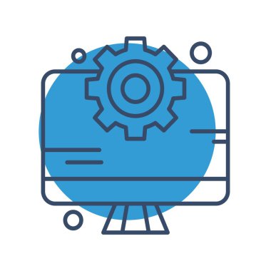  vektör lcd simgesi illüstrasyonu