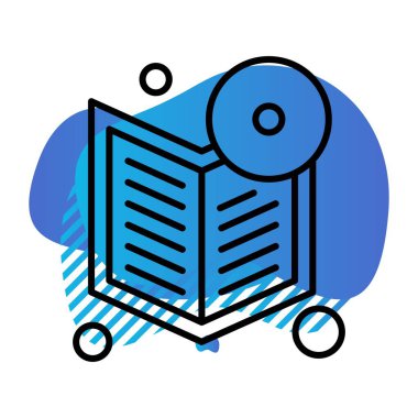 kitap simgesi vektör illüstrasyonu