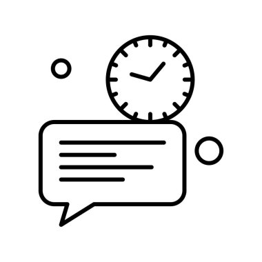  Vektör sohbet simgesi illüstrasyonu