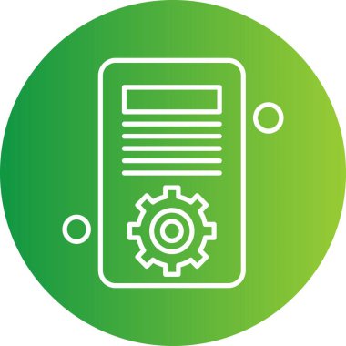 Vektör belgesi Simge illüstrasyonu