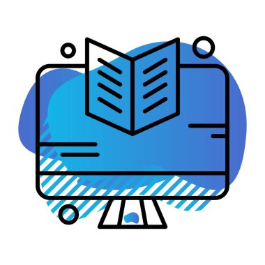 vektör lcd simgesi illüstrasyonu