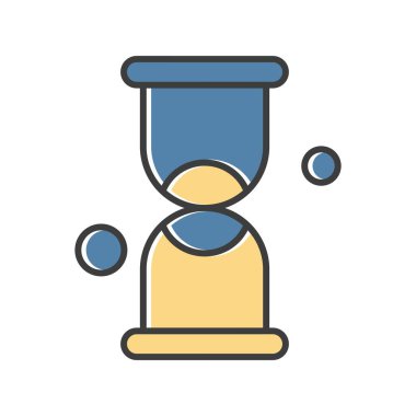 vektör kum saati simgesi illüstrasyonu