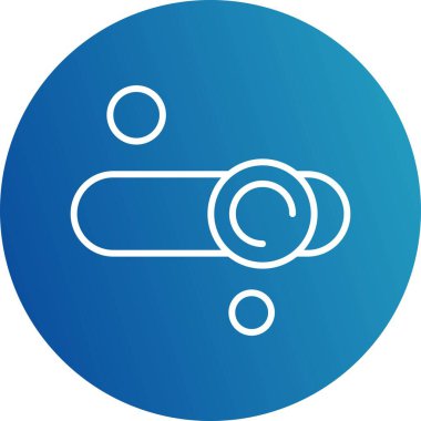 Eşitleyici Simgesinin vektör illüstrasyonu