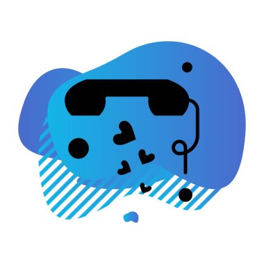 Vektör telefon simgesi illüstrasyonu