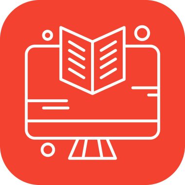 vektör lcd simgesi illüstrasyonu