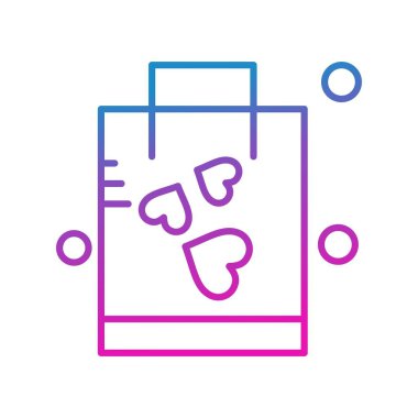 çanta simgesi vektör illüstrasyonu