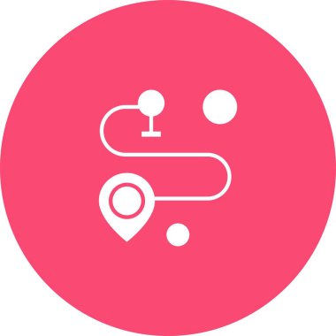 Vektör konumu simge illüstrasyonu