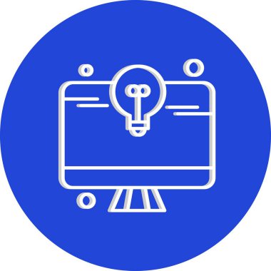 vektör lcd simgesi illüstrasyonu