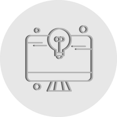 vektör lcd simgesi illüstrasyonu