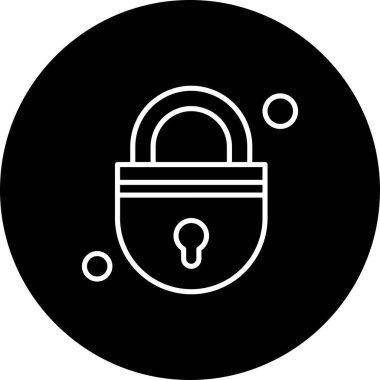  Vektör illüstrasyon kilidi simgesi