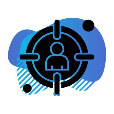 vektör hedef simgesi illüstrasyonu