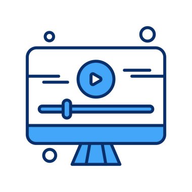  vektör lcd simgesi illüstrasyonu