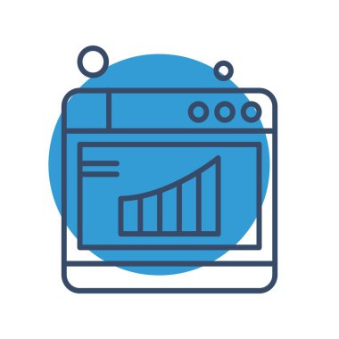 tarayıcı simgesi vektör illüstrasyonu